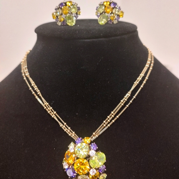 VINTAGE Limited Edition Set of DESEO Earrings and Necklace by Artē Madrid - Picture 10 of 13